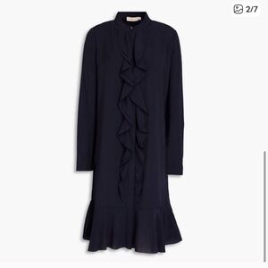 Tory Burch Jane ruffled crepe dress in Excellent Pre Loved Condition